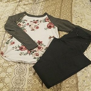 Bundle Prana jeans and 143 Story top